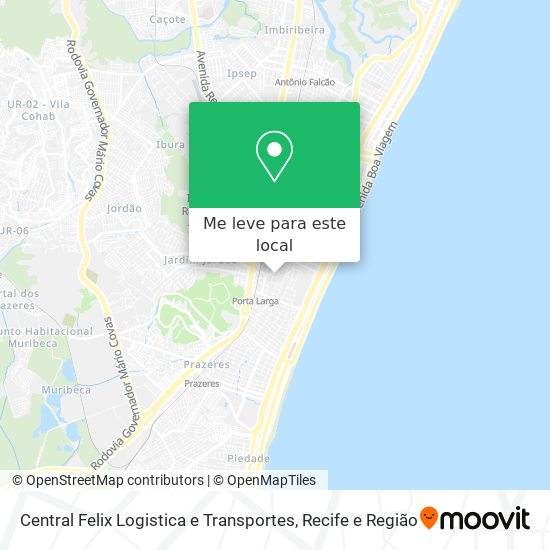 Central Felix Logistica e Transportes mapa