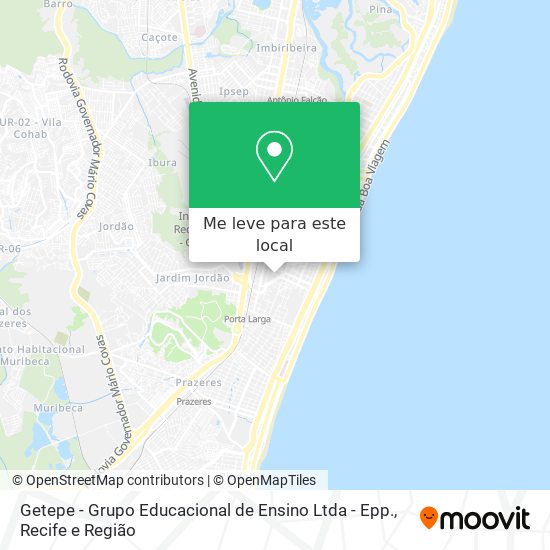 Getepe - Grupo Educacional de Ensino Ltda - Epp. mapa