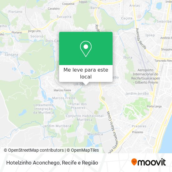 Hotelzinho Aconchego mapa