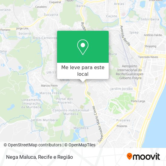 Nega Maluca mapa