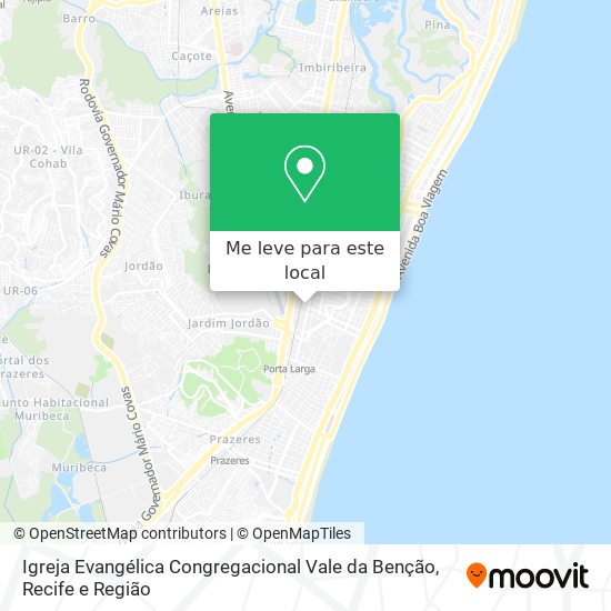 Igreja Evangélica Congregacional Vale da Benção mapa