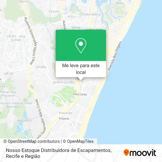 Nosso Estoque Distribuidora de Escapamentos mapa