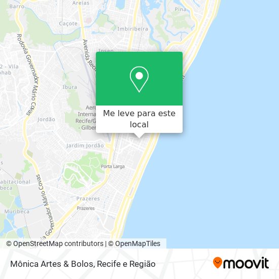 Mônica Artes & Bolos mapa