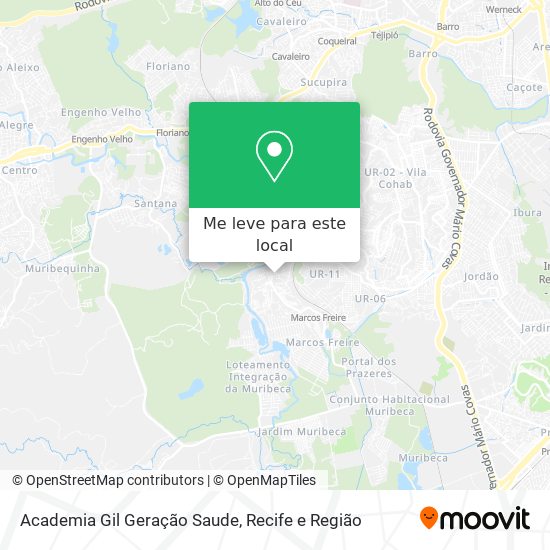 Academia Gil Geração Saude mapa