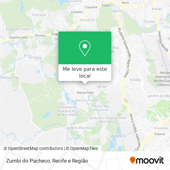 Zumbi do Pacheco mapa