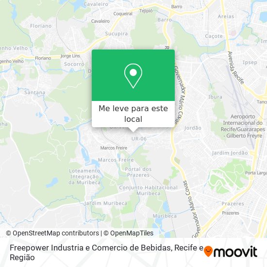 Freepower Industria e Comercio de Bebidas mapa