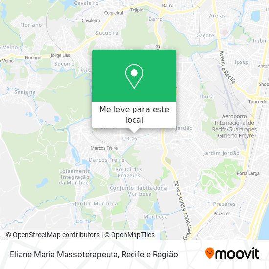 Eliane Maria Massoterapeuta mapa
