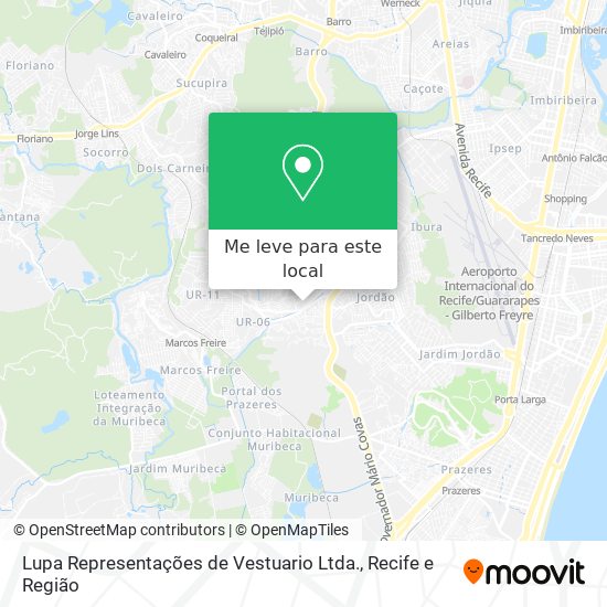 Lupa Representações de Vestuario Ltda. mapa