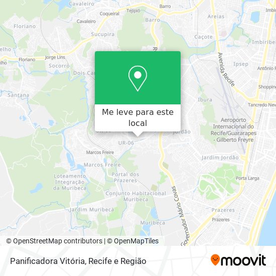 Panificadora Vitória mapa