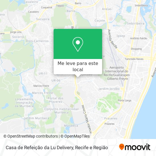 Casa de Refeição da Lu Delivery mapa