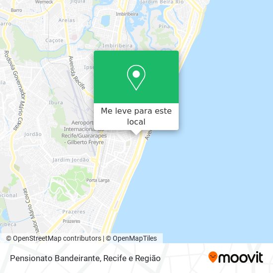Pensionato Bandeirante mapa