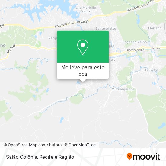 Salão Colônia mapa
