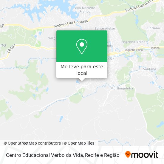 Centro Educacional Verbo da Vida mapa