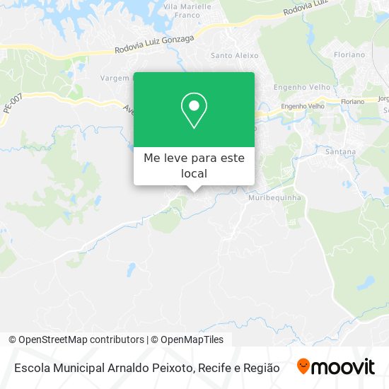 Escola Municipal Arnaldo Peixoto mapa