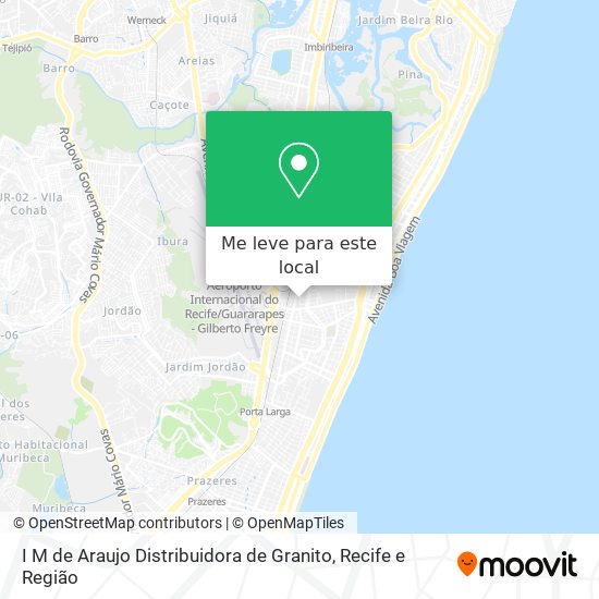 I M de Araujo Distribuidora de Granito mapa