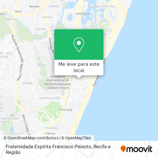 Fraternidade Espírita Francisco Peixoto mapa