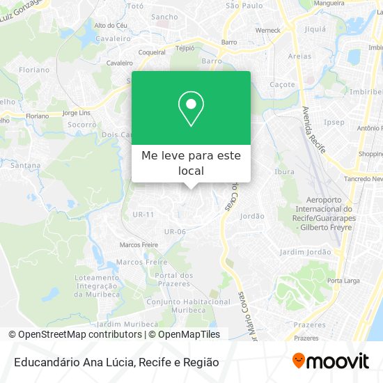 Educandário Ana Lúcia mapa