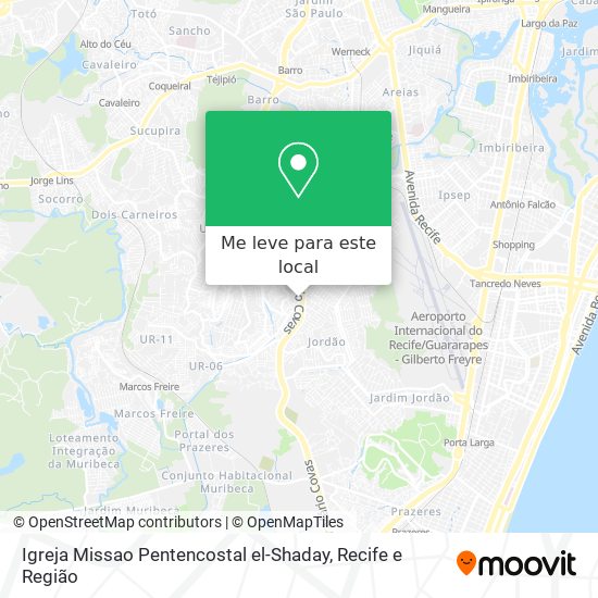 Igreja Missao Pentencostal el-Shaday mapa