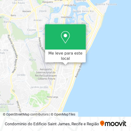 Condominio do Edificio Saint James mapa