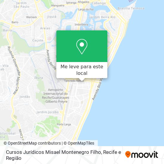 Cursos Jurídicos Misael Montenegro Filho mapa