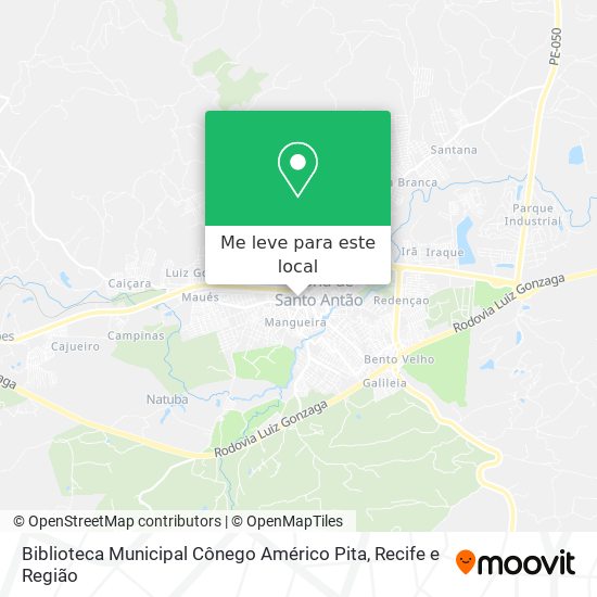 Biblioteca Municipal Cônego Américo Pita mapa