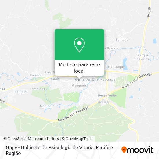 Gapv - Gabinete de Psicologia de Vitoria mapa