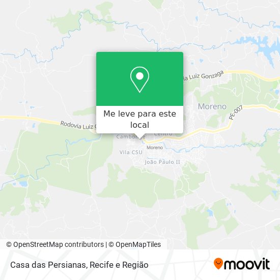 Casa das Persianas mapa
