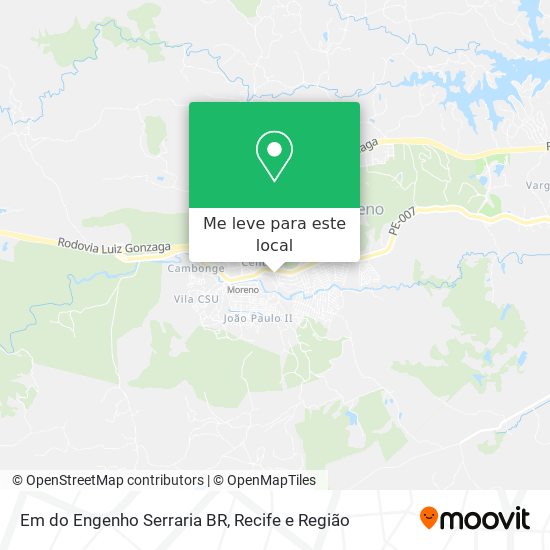 Em do Engenho Serraria BR mapa