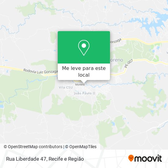 Rua Liberdade 47 mapa