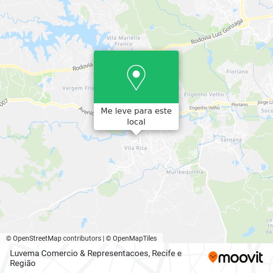 Luvema Comercio & Representacoes mapa