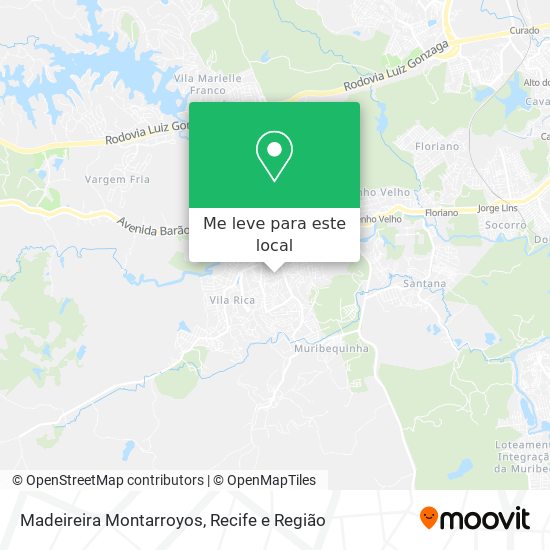 Madeireira Montarroyos mapa