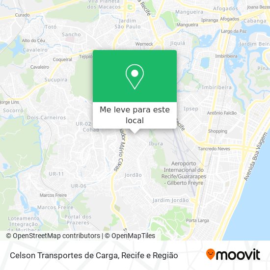 Celson Transportes de Carga mapa