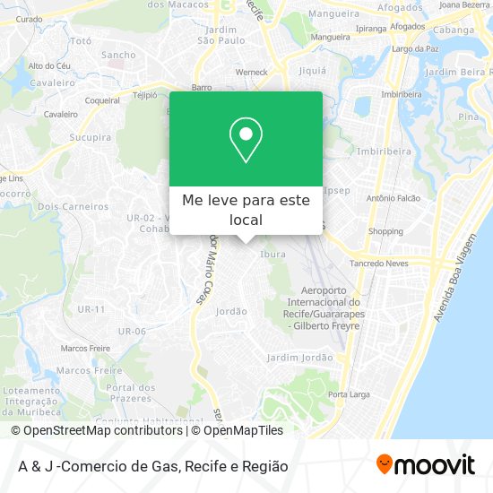 A & J -Comercio de Gas mapa