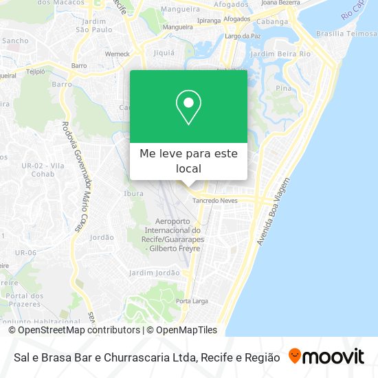 Sal e Brasa Bar e Churrascaria Ltda mapa