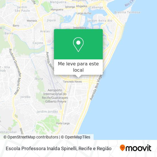 Escola Professora Inalda Spinelli mapa