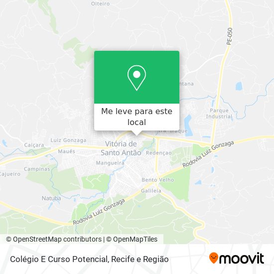 Colégio E Curso Potencial mapa
