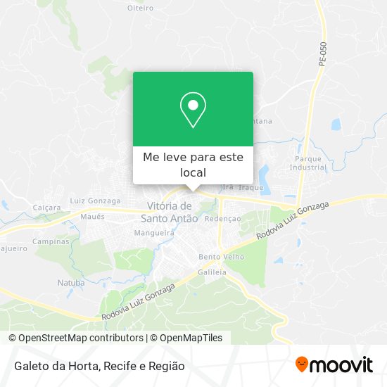 Galeto da Horta mapa