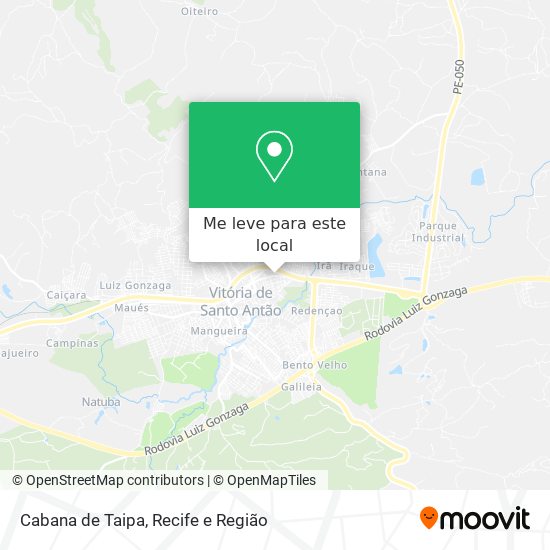Cabana de Taipa mapa