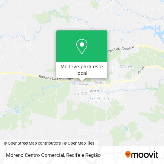 Moreno Centro Comercial mapa