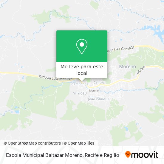 Escola Municipal Baltazar Moreno mapa