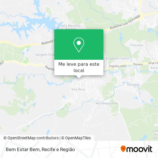 Bem Estar Bem mapa