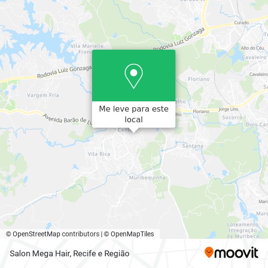 Salon Mega Hair mapa