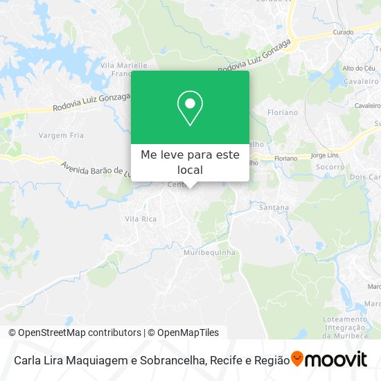 Carla Lira Maquiagem e Sobrancelha mapa