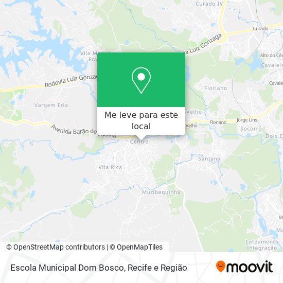 Escola Municipal Dom Bosco mapa