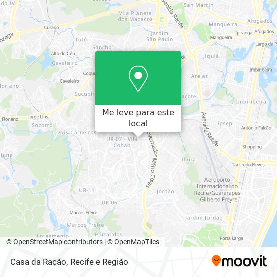 Casa da Ração mapa