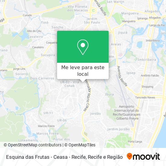 Esquina das Frutas - Ceasa - Recife mapa