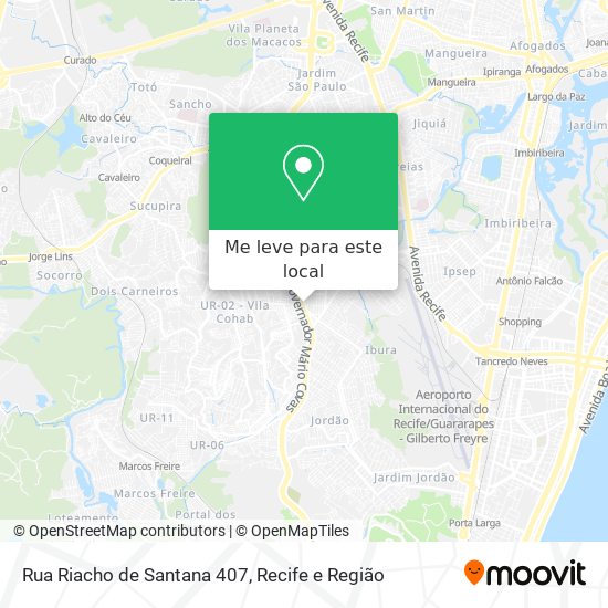 Rua Riacho de Santana 407 mapa