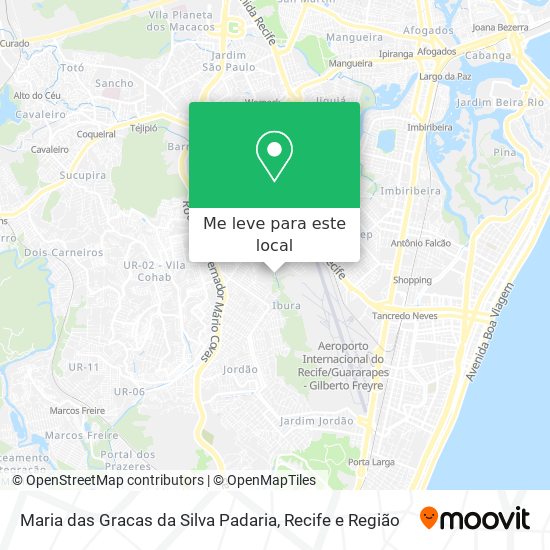 Maria das Gracas da Silva Padaria mapa