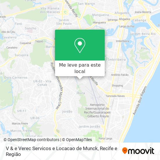 V & e Verec Servicos e Locacao de Munck mapa