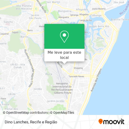 Dino Lanches mapa